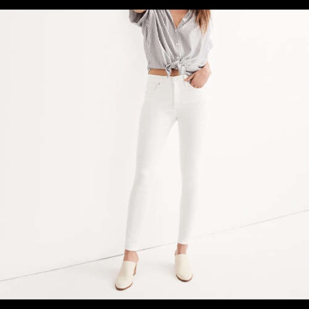Madewell Skinny Skinny White Denim Jeans